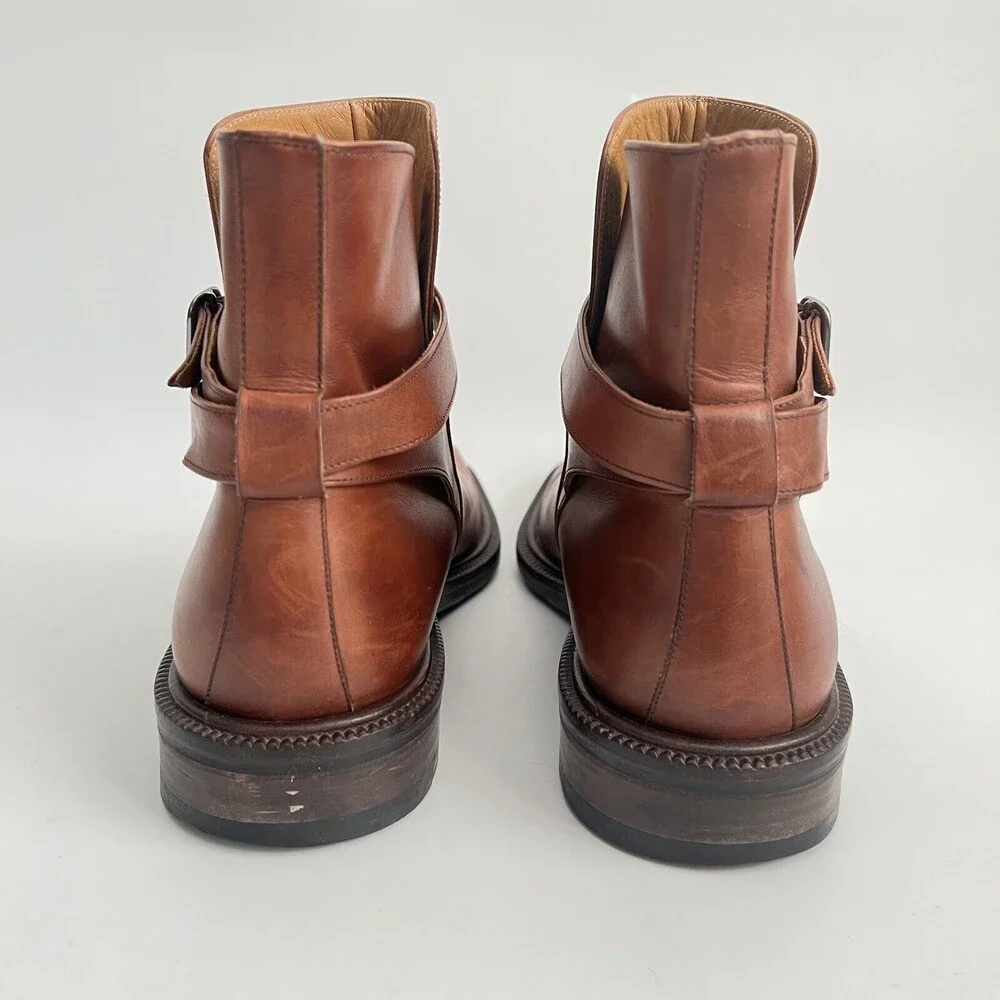 Magnanni Harness Bootie Brown Men 8